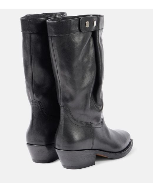 Isabel Marant Black Cowboy & Biker Boots