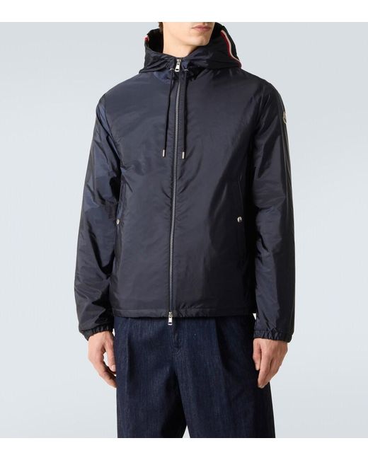 Moncler Blue Hooded Jacket for men