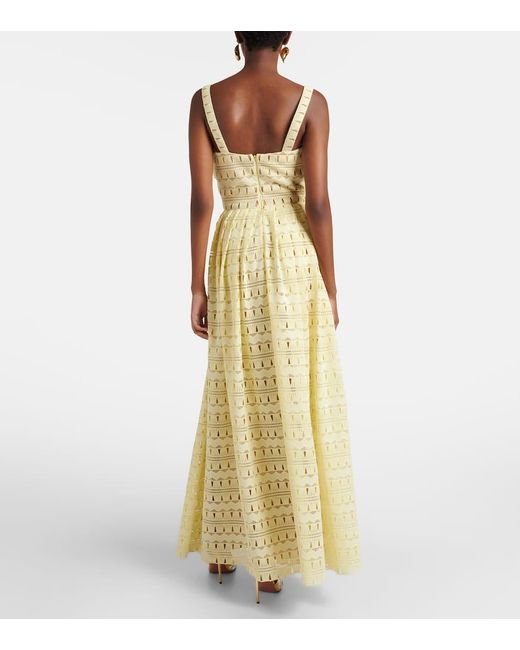 Elie Saab Metallic Macrame Gown