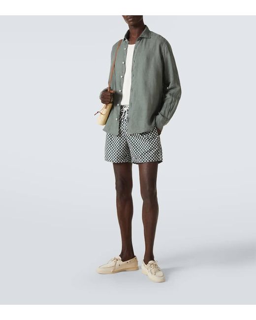 Camicia Nick di Fedeli in Green da Uomo