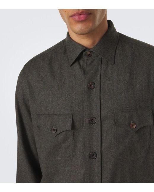 Rubinacci Green Wool Jacket for men
