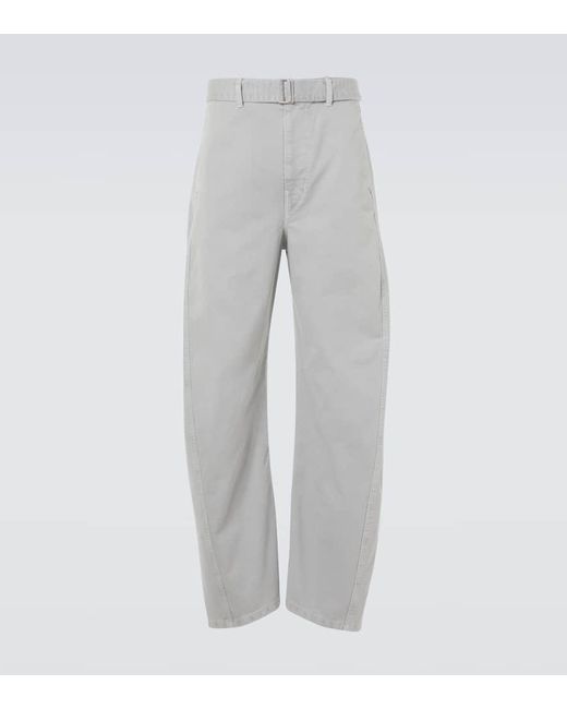 Jeans A Gamba Larga Twisted di Lemaire in Gray da Uomo