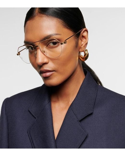 Cartier Metallic Premiere Aviator Glasses