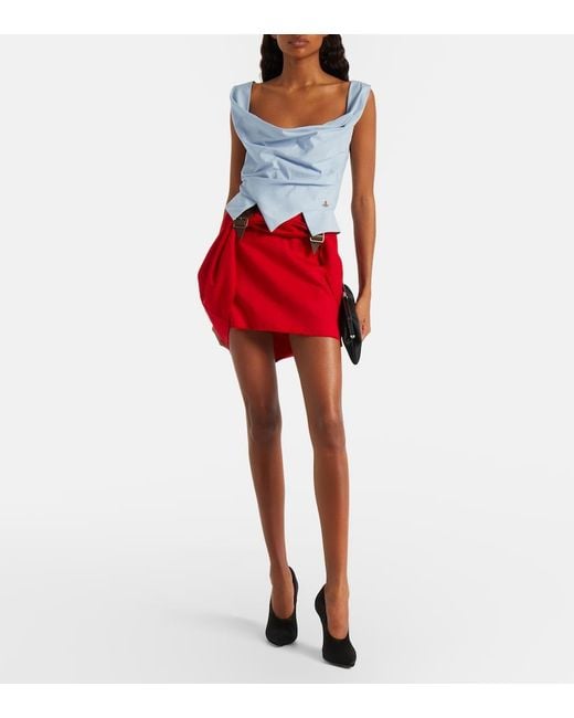 Vivienne Westwood Blue Sunday Cotton Bustier Top