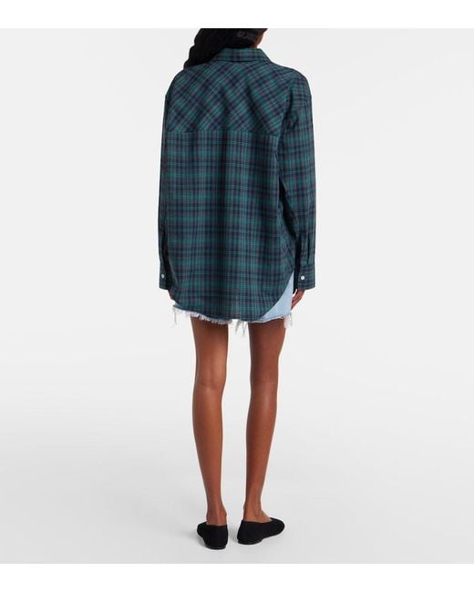 Agolde Blue Nye Denim Shorts