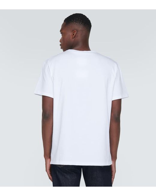 Alexander McQueen T-Shirt aus Baumwoll-Jersey in White für Herren