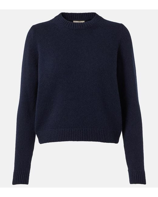 Khaite Blue Leta Cashmere Sweater