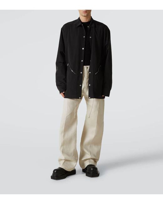 Rick Owens Black Tour Technical Overshirt for men
