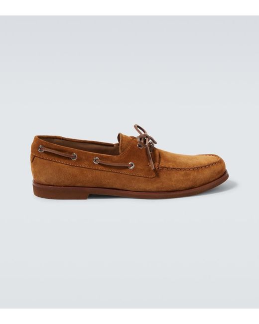 Gianvito Rossi Segelschuhe Vande Aus Veloursleder in Brown für Herren