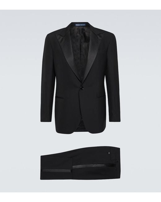 Polo Ralph Lauren Black Tailored Wool Barathea Tuxedo for men