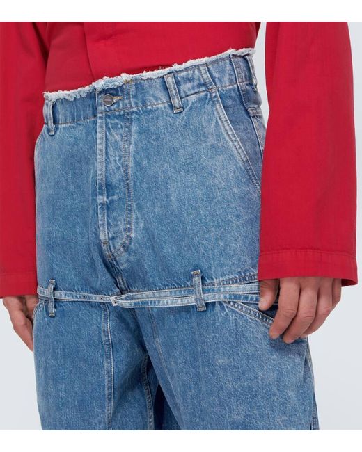 Jeans Le De Nimes A Gamba Larga di Jacquemus in Blue da Uomo