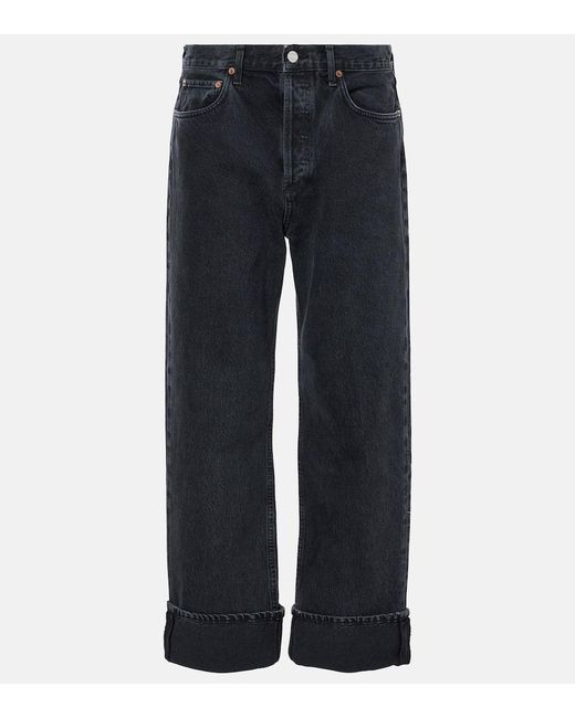 Jeans Regular Fran Low Slung di Agolde in Blue