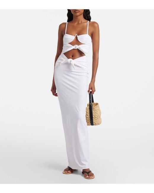 Christopher Esber Brown Palma Leather Thong Sandals