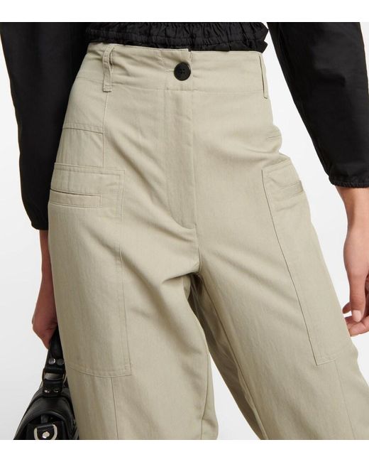 Proenza Schouler Natural Label High-Rise Tapered Pants