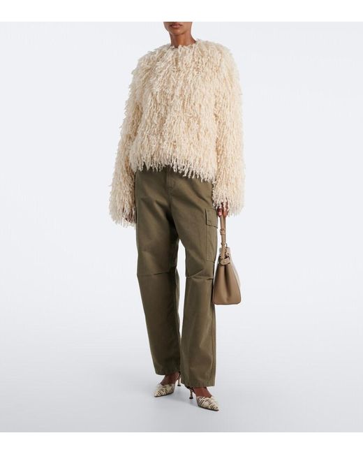 Fendi Green Denim Cargo Pants
