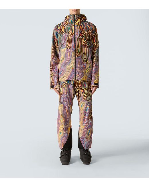 Aztech Mountain Multicolor Hayden Printed Ski Jacket for men