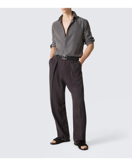 Tom Ford Black Suede Slides for men