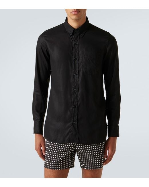 Tom Ford Black Gabardine Shirt for men