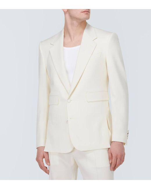 Dolce & Gabbana Blazer aus Wolle in White für Herren