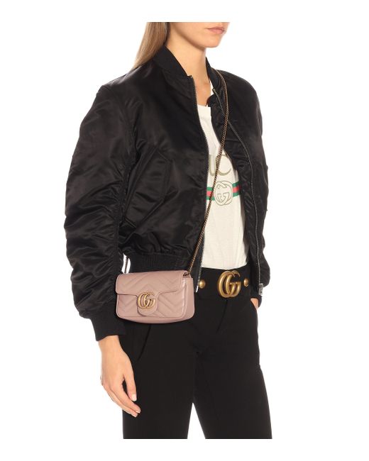 Gucci GG Marmont Matelassé Leather Super Mini Bag in Beige (Pink) - Save  10% - Lyst