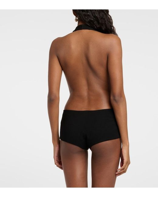 Monot Black Halterneck Bodysuit