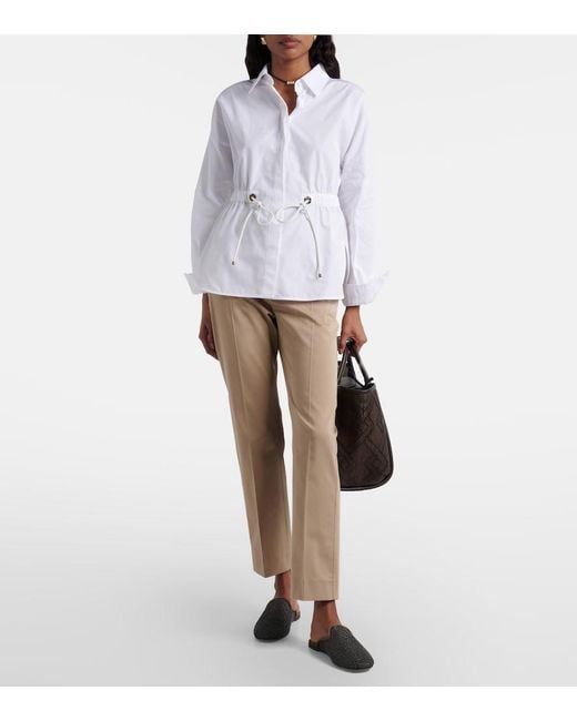 Max Mara White Tazzina Cotton Shirt