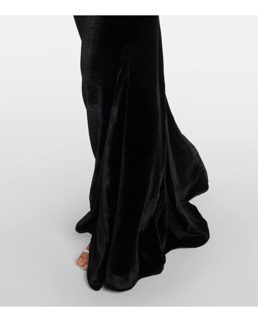 ‎Taller Marmo Black Shangai Silk Gown