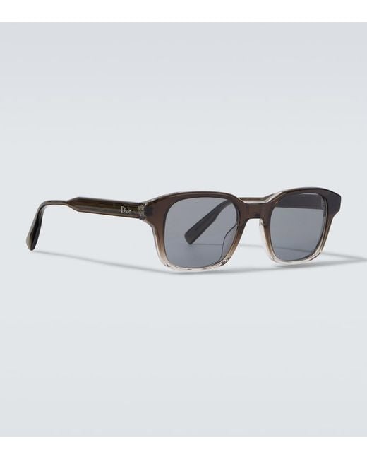 Dior Brown Dioribbon S1I Square Sunglasses for men