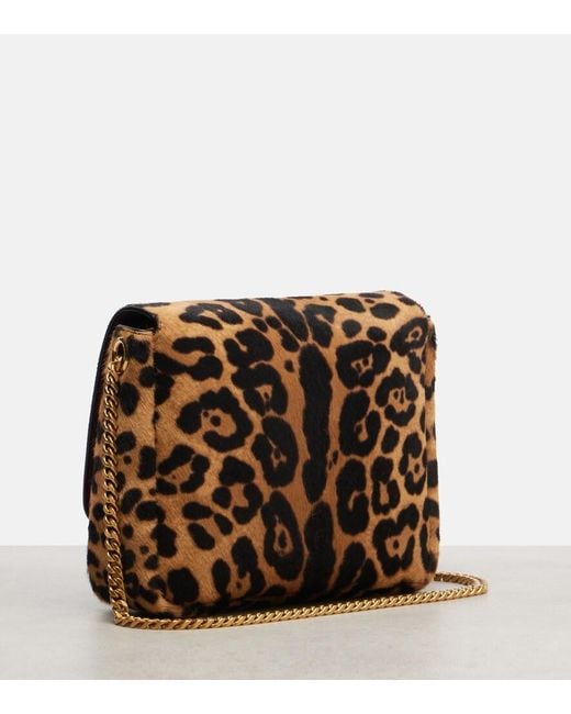 Saint Laurent White Kate Supple Calf Hair Shoulder Bag