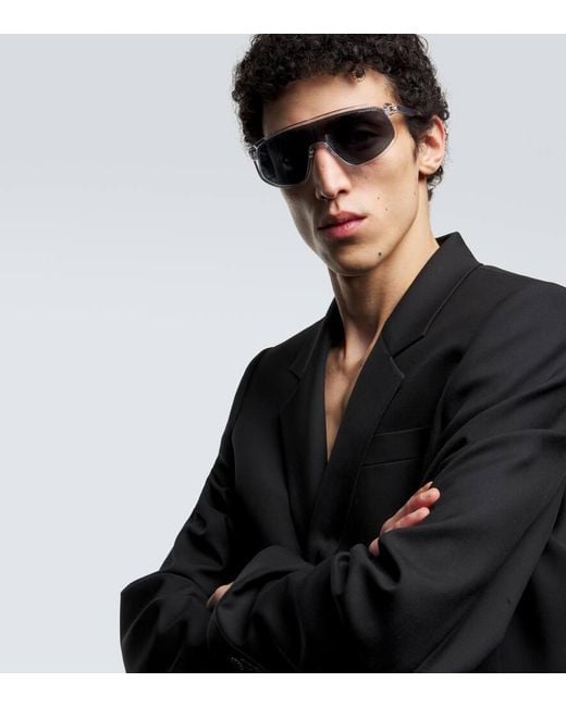 Dior Blue Diortag M1U Shield Sunglasses for men