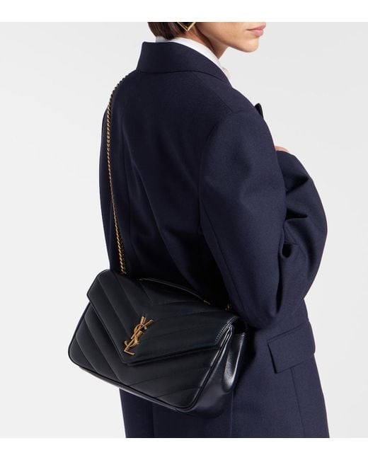 Saint Laurent Black 'Loulou' Medium Shoulder Bag