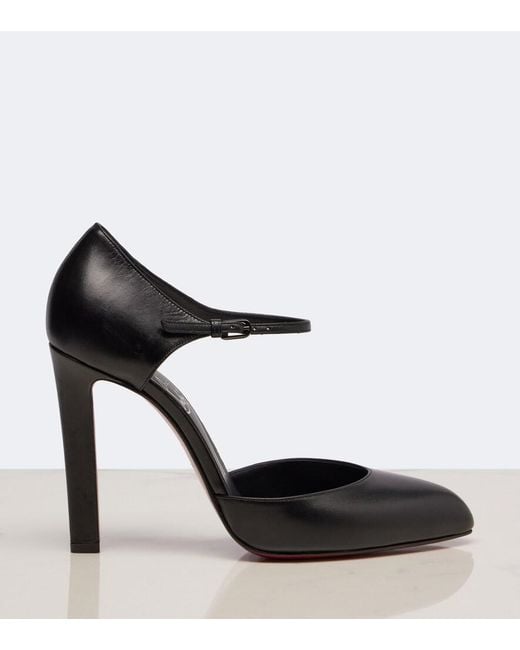 Christian Louboutin Black Fanny Leather Pumps