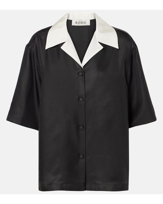 Rohe Black Silk Shirt
