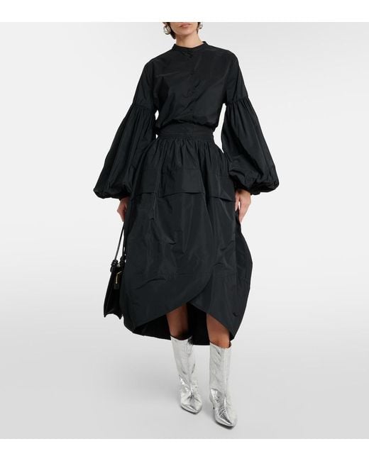 Jil Sander White Metallic Leather Ankle Boots