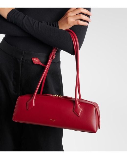 Alaïa Red Le Teckel Medium Leather Shoulder Bag