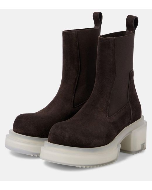 Bottines Beatle En Cuir Rick Owens en coloris Brown