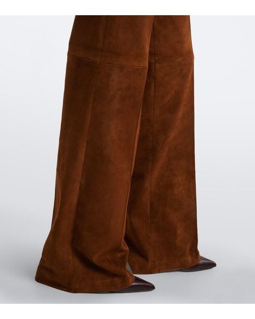 Stouls Brown Lizzy Suede Bootcut Pants