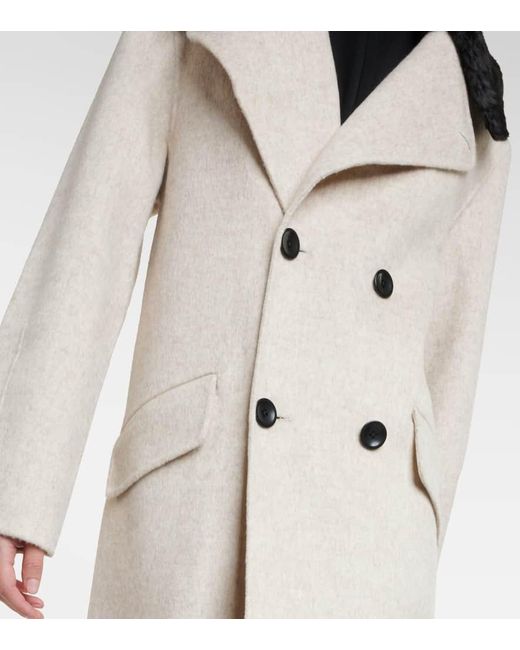 Proenza Schouler Natural White Label Emma Wool-blend Coat