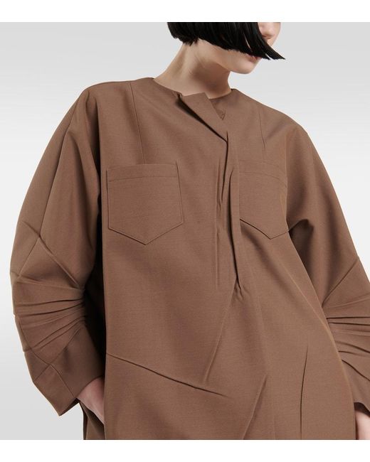 Prada Brown Asymmetric Coat