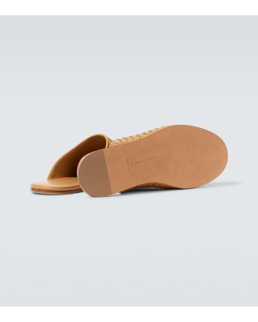 Bottega Veneta Natural Sunday Intrecciato Leather Mules for men