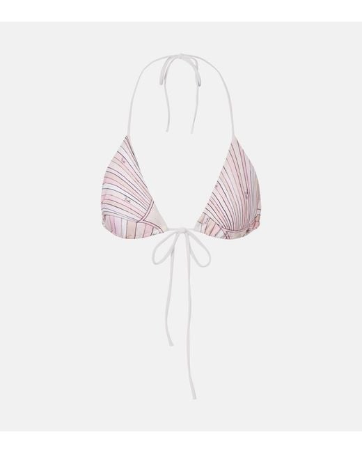 Emilio Pucci Pink Iride Bikini Top