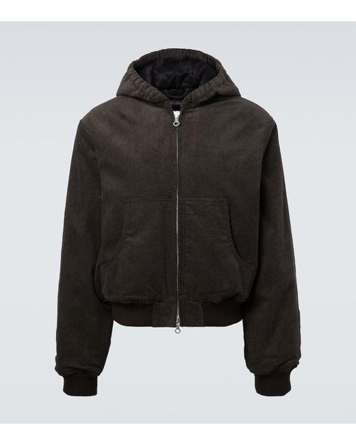 Our Legacy Black Bank Cotton Twill Corduroy Jacket for men