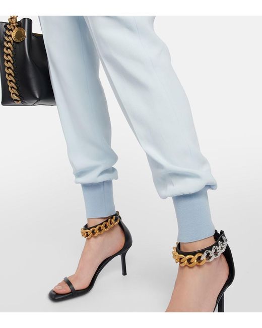 Stella McCartney Blue Julia Crepe Pants