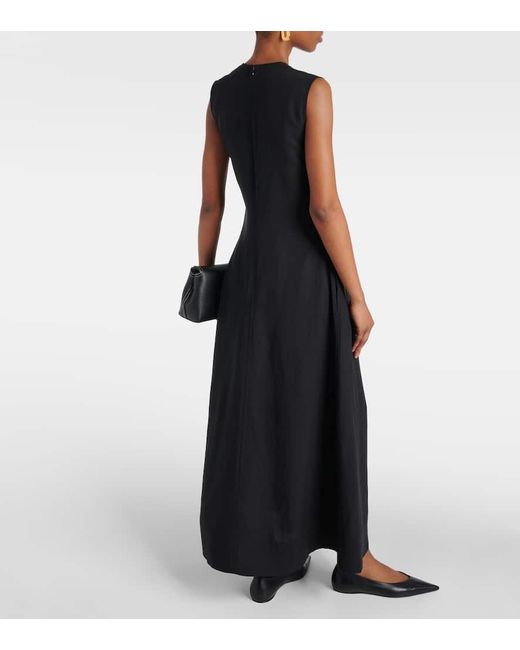 Totême  Black A-Line Maxi Dress