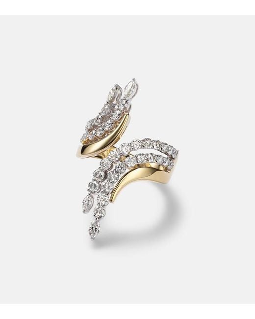 Anillo Golden Strada De Oro De 18 Ct Con Diamantes YEPREM de color White