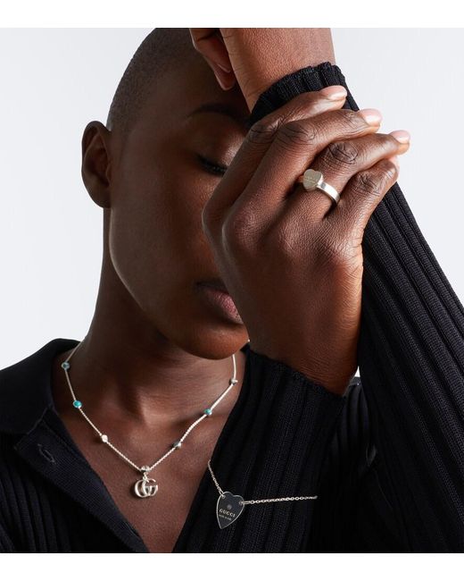 Gucci Metallic Ring Aus Sterlingsilber
