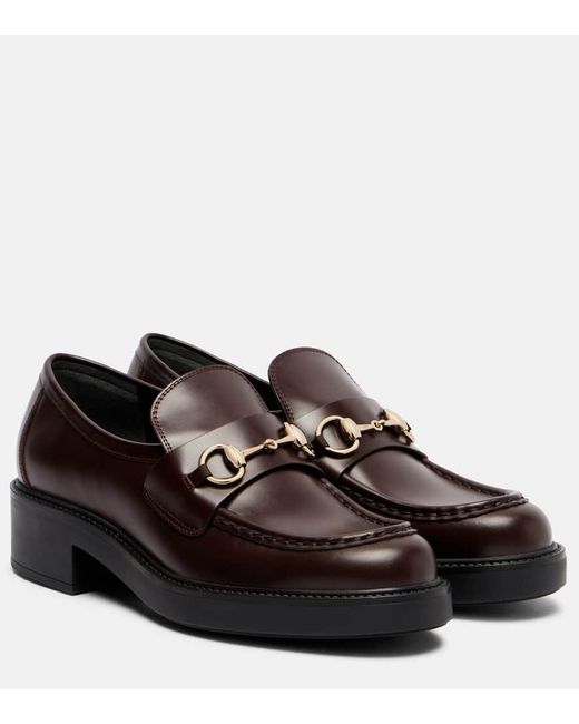 Mocassini Horsebit di Gucci in Brown