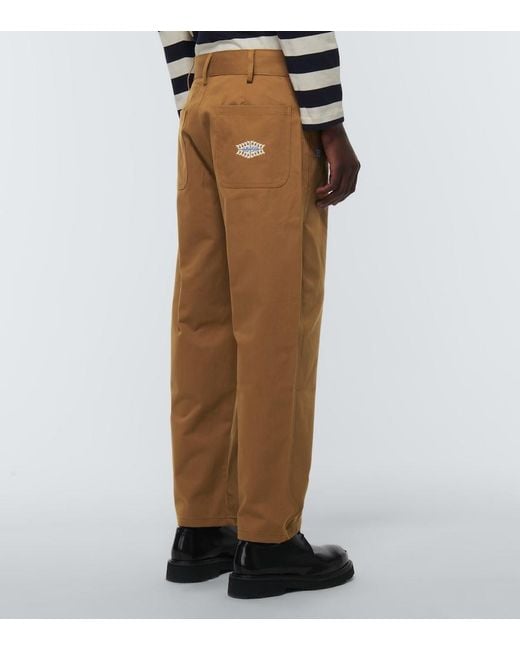 Adish Brown Sarou Cotton Chinos for men