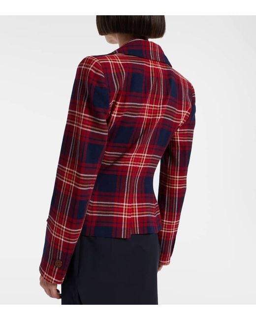 Vivienne Westwood Red Tartan Blazer