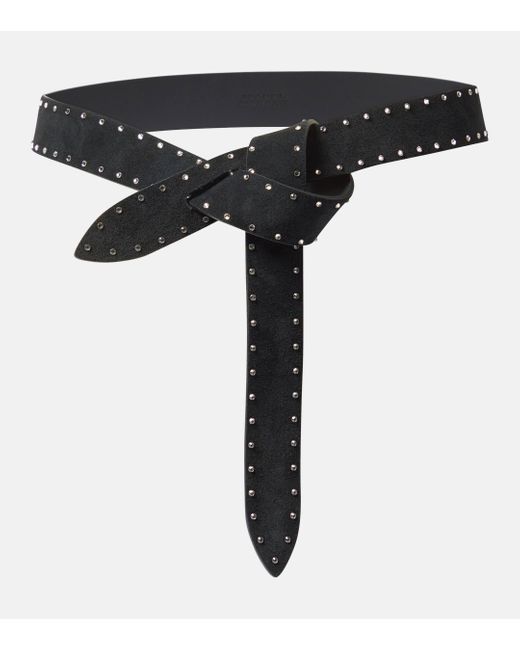 Isabel Marant Black Lecce Studded Leather Belt
